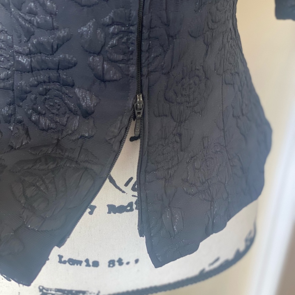 ANNE FONTAINE NAISSE BLACK ZIP JACKET / TOP - Picture 9 of 12